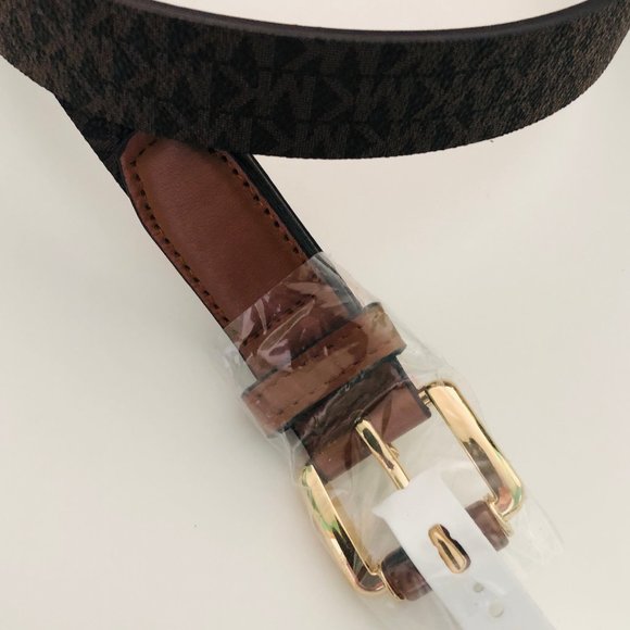 MICHAEL KORS Signature Logo NWT Belt Size Medium - Picture 2 of 5